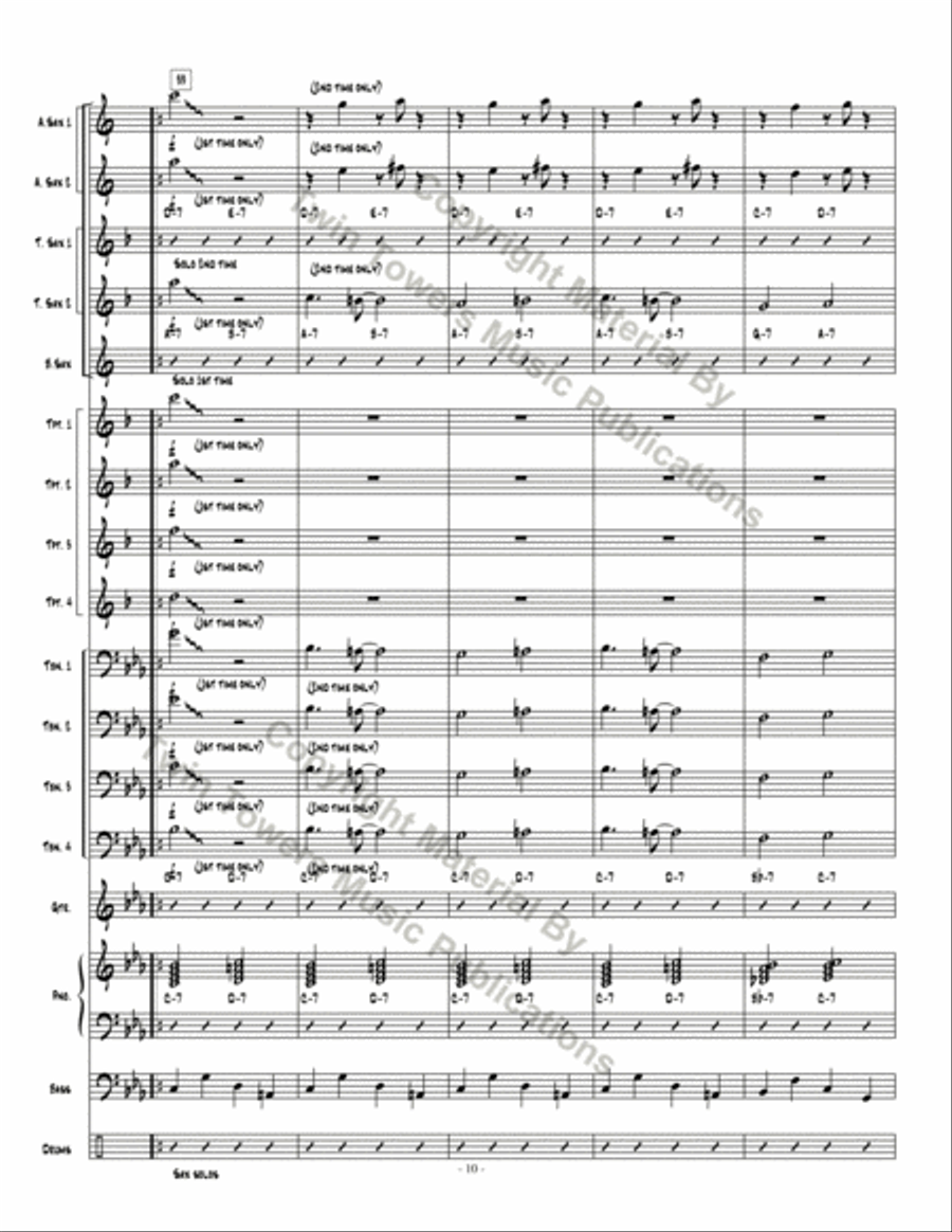 Dakashuffle Jazz Ensemble scores gallery preview page 11