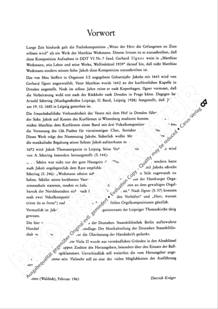 Wenn der Herr die Gefangenen 4-Part scores gallery preview page 4