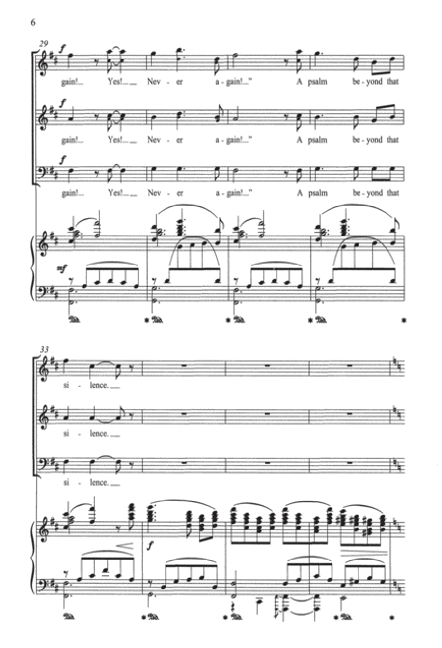 A Psalm Beyond the Silences 3-Part scores gallery preview page 5