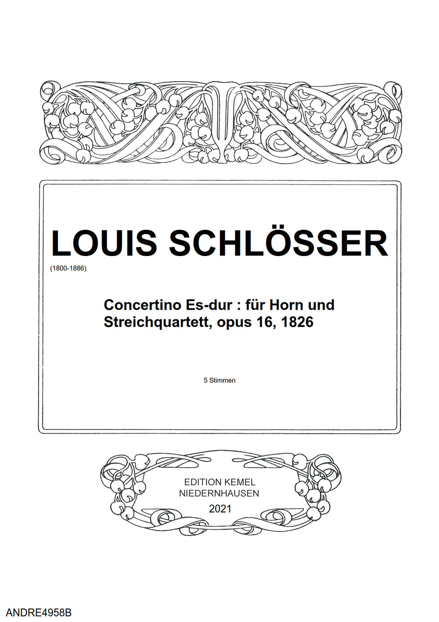 Concertino Es-dur Concertino Es-dur Woodwind Quartet scores gallery preview page 1