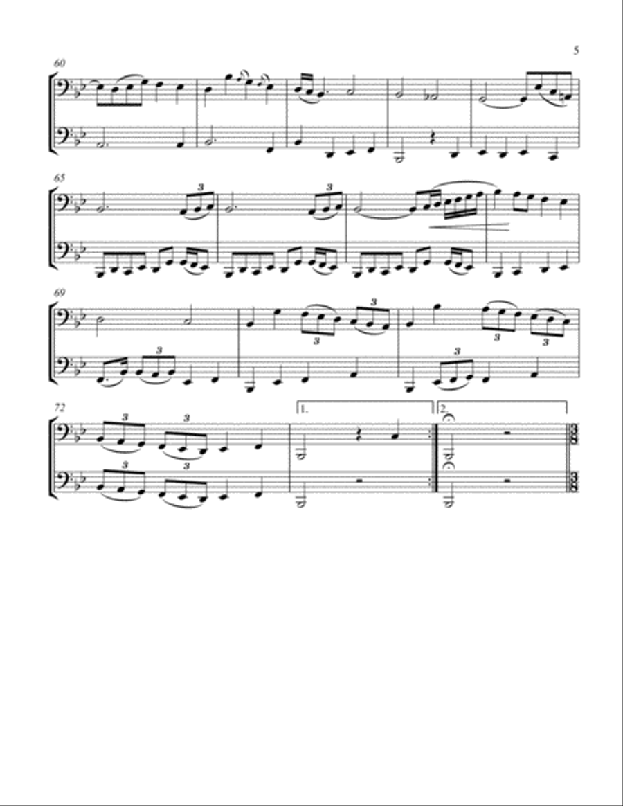 Melodic Duets for Two Tubas Melodic Duets for Two Tubas Brass Duet scores gallery preview page 6