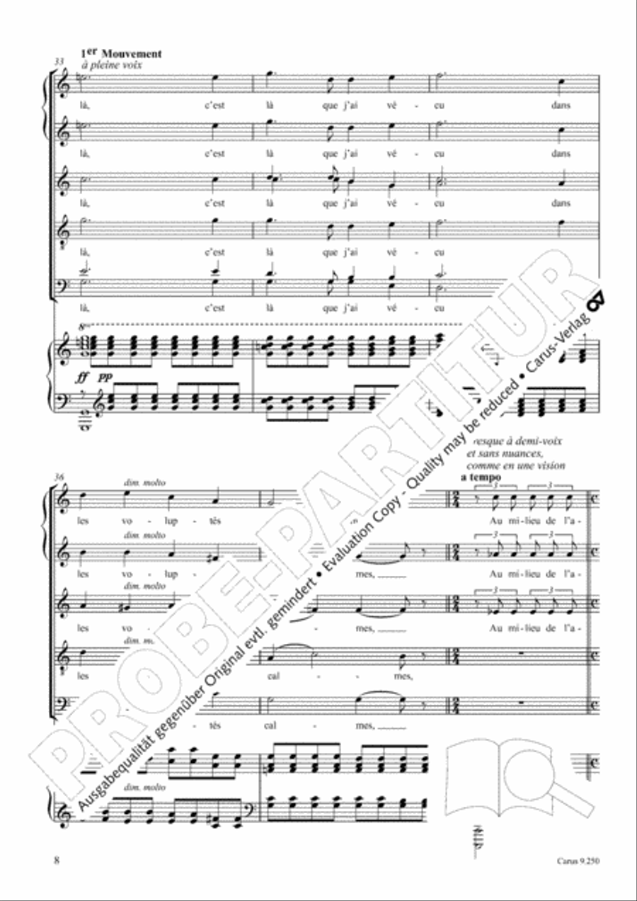 La vie anterieure SSATB scores gallery preview page 9