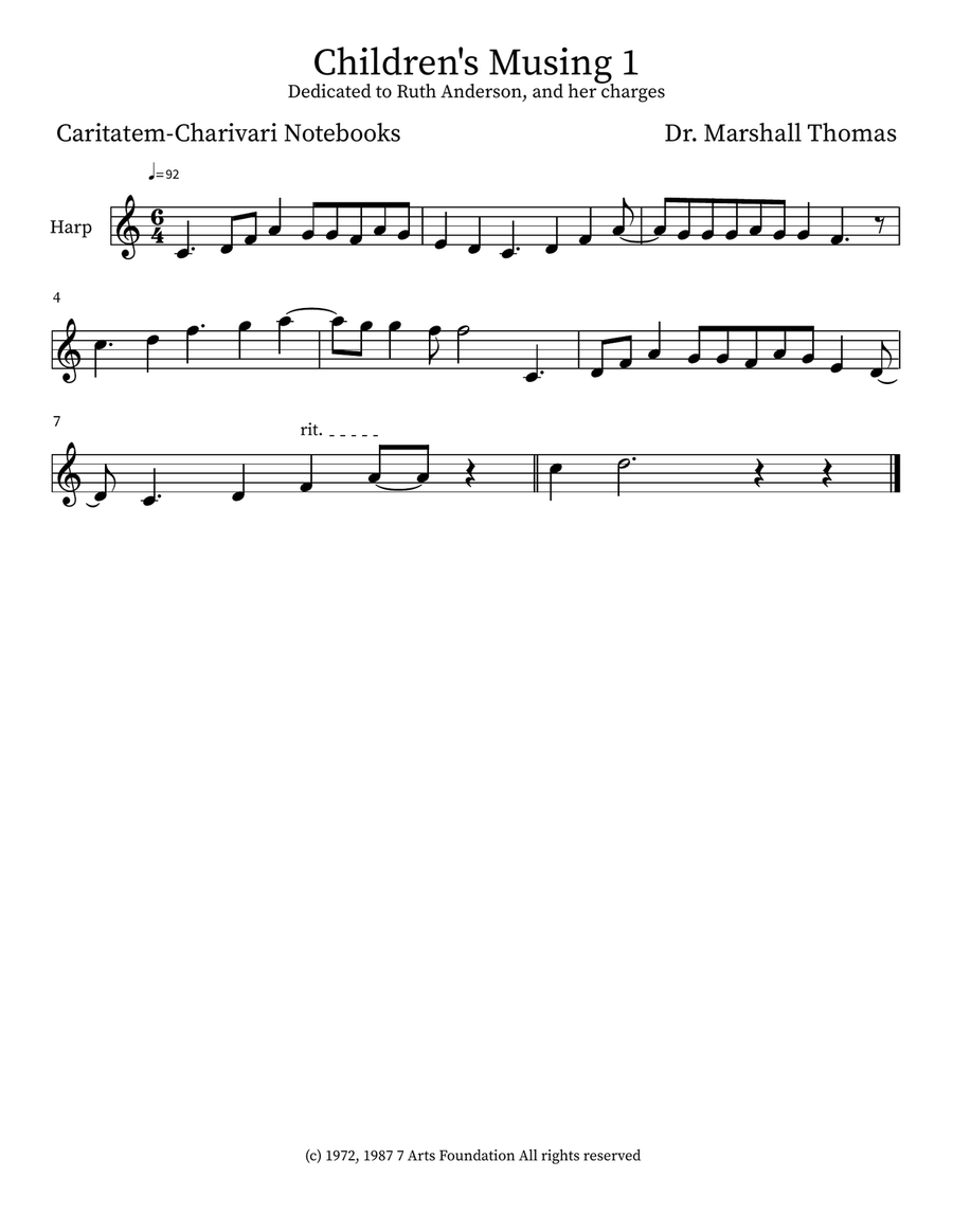 Children's Musing 1 Small Ensemble scores gallery preview page 3