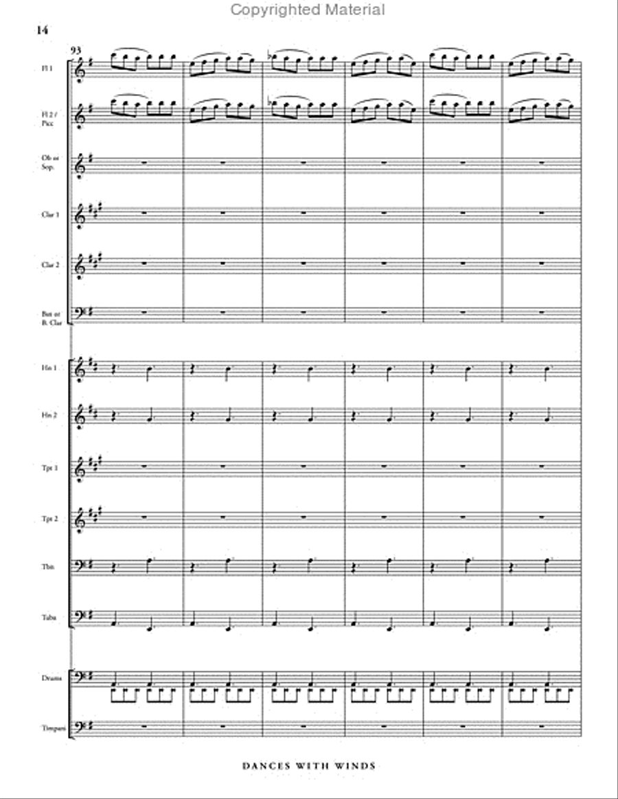 Dances with Winds Dances with Winds Concert Band scores gallery preview page 20