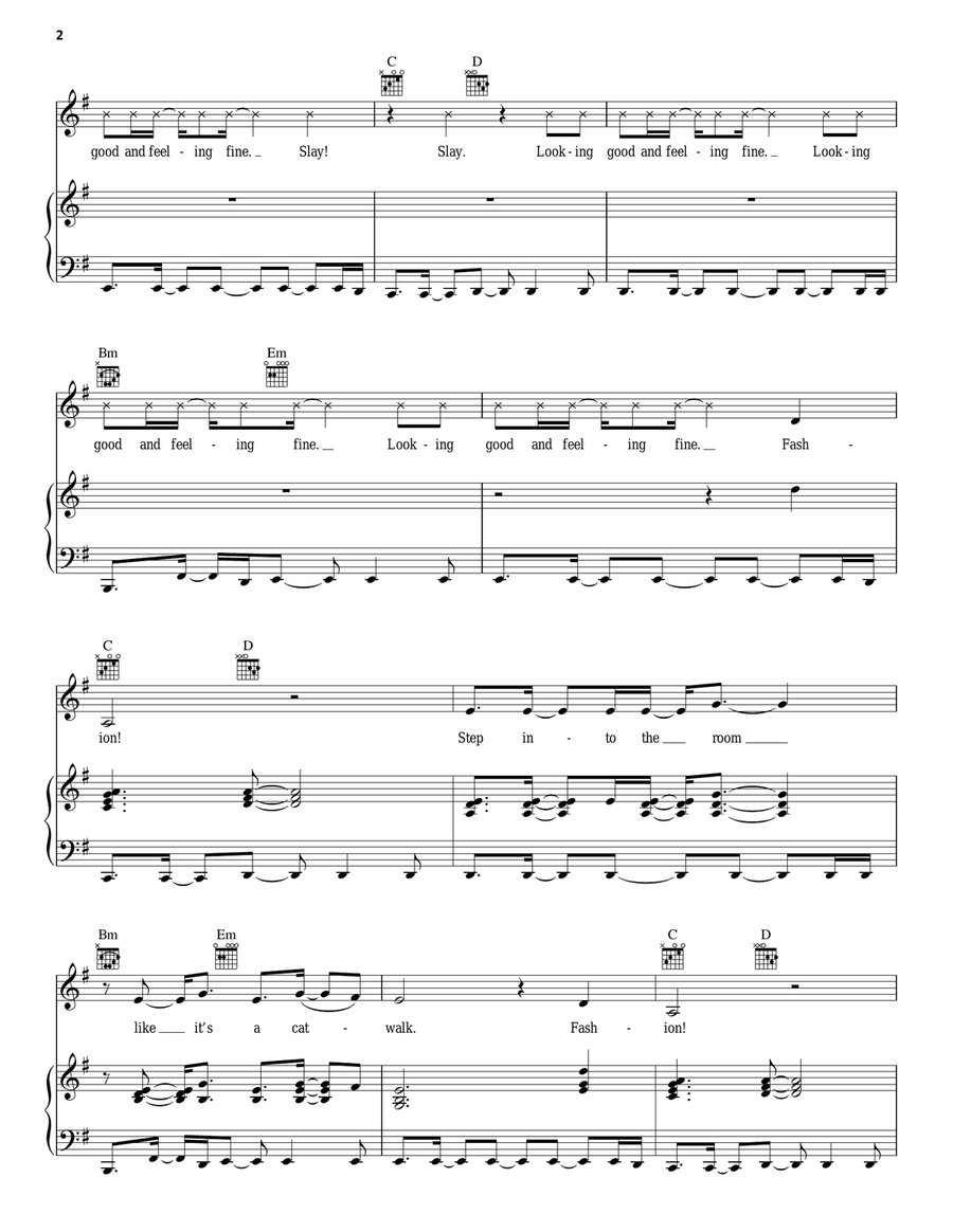 Fashion! Acoustic Guitar scores gallery preview page 2