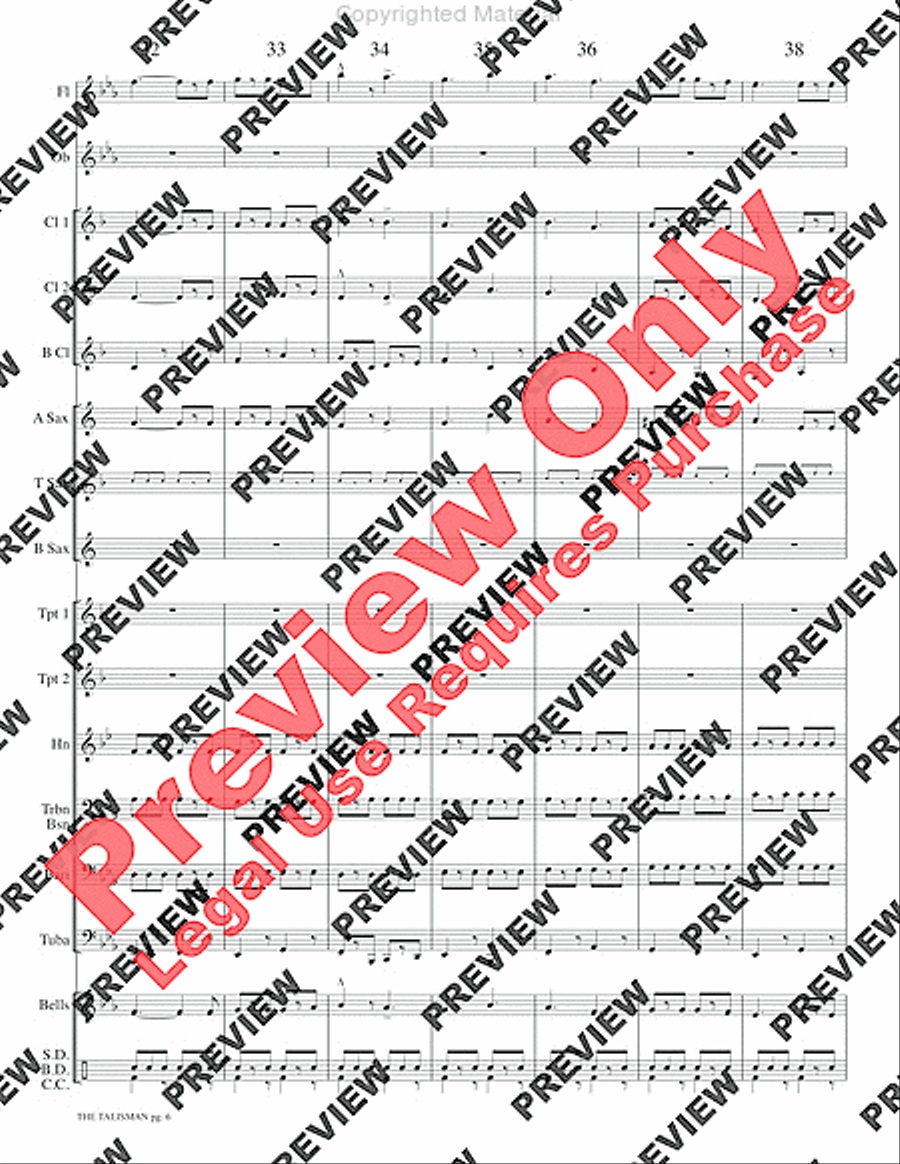 The Talisman Concert Band scores gallery preview page 9