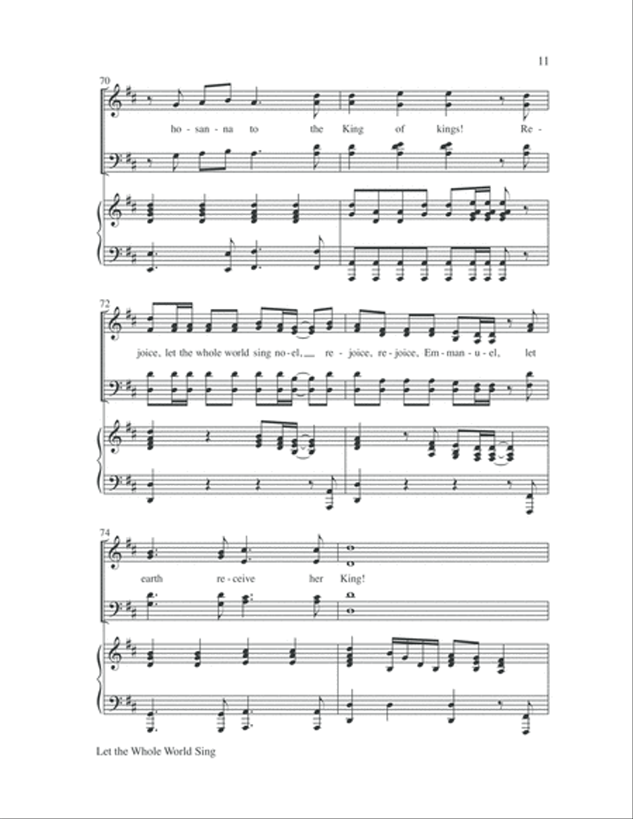 Let the Whole World Sing 4-Part scores gallery preview page 15