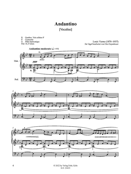 Andantino B-Dur (für Orgel) (Vocalise)