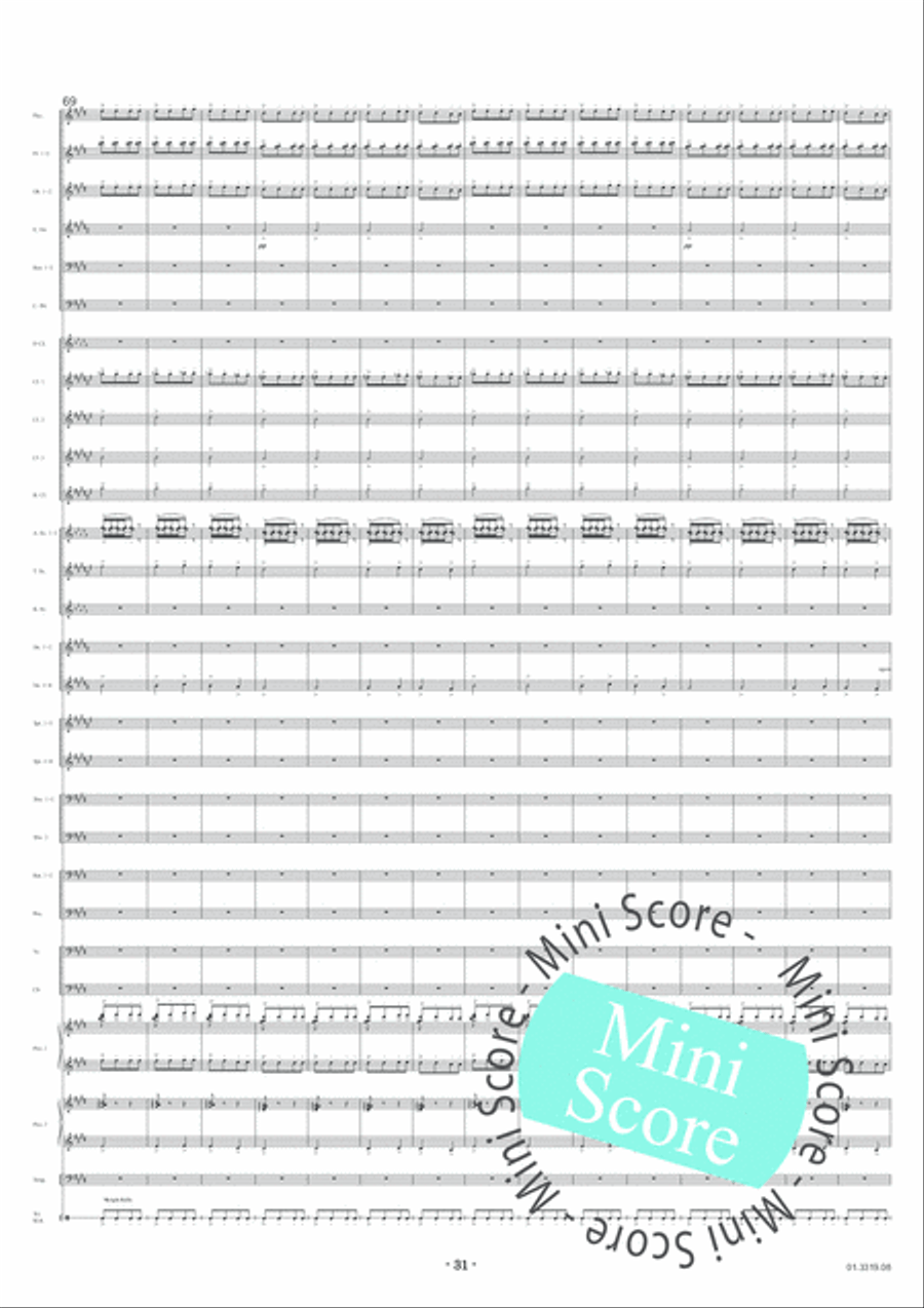 Feste Romane Concert Band scores gallery preview page 35