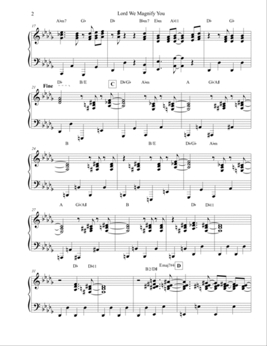Lord We Magnify You Harpsichord scores gallery preview page 3