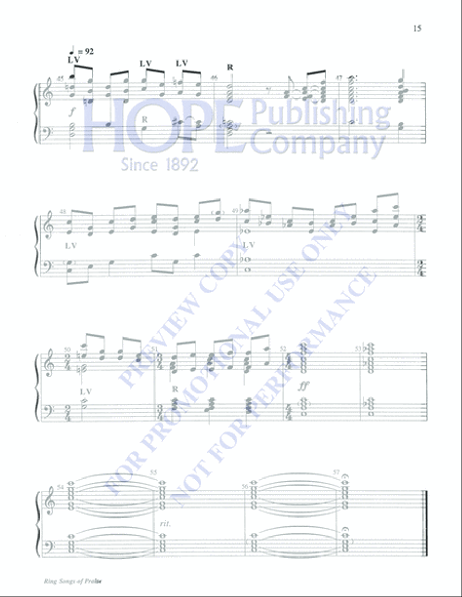 Ring Songs of Praise Ring Songs of Praise 3-Octaves scores gallery preview page 15