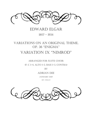 Book cover for Nimrod, from Enigma Variations