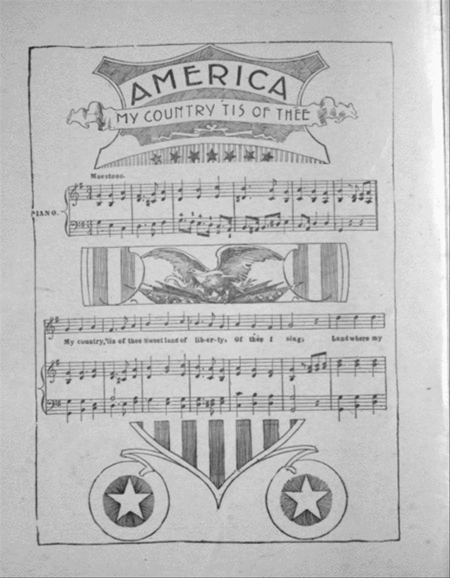 America. My Country 'Tis of Thee Voice scores gallery preview page 2