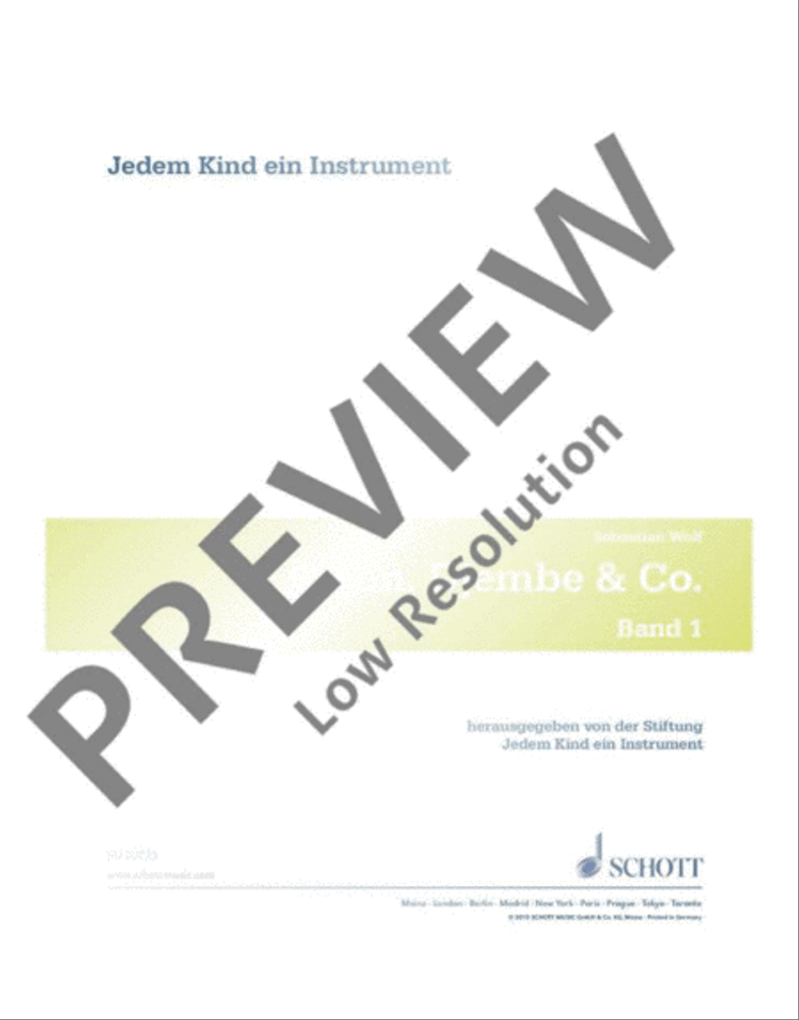 Jedem Kind ein Instrument School and Community scores gallery preview page 2