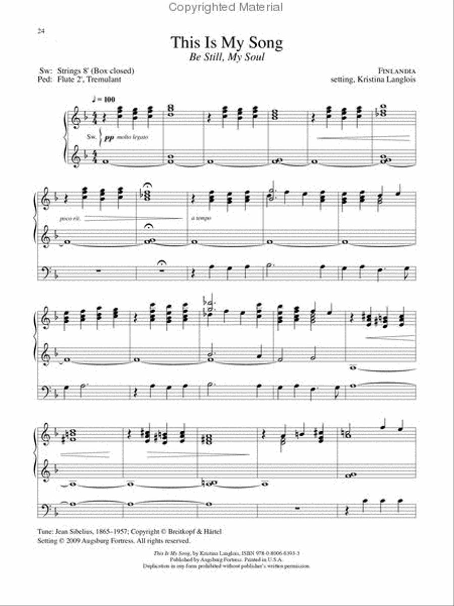 This Is My Song This Is My Song Organ scores gallery preview page 2