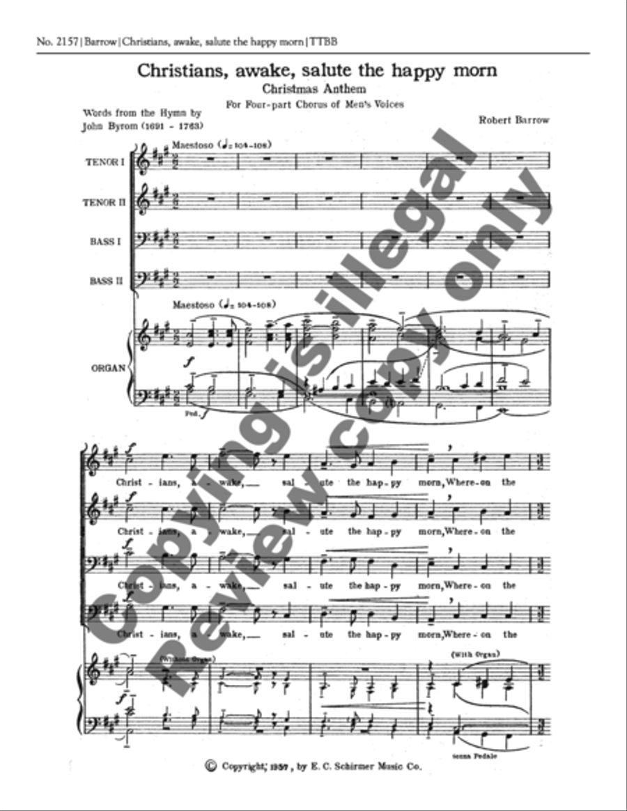 Christians Awake Christians Awake TTBB scores gallery preview page 7