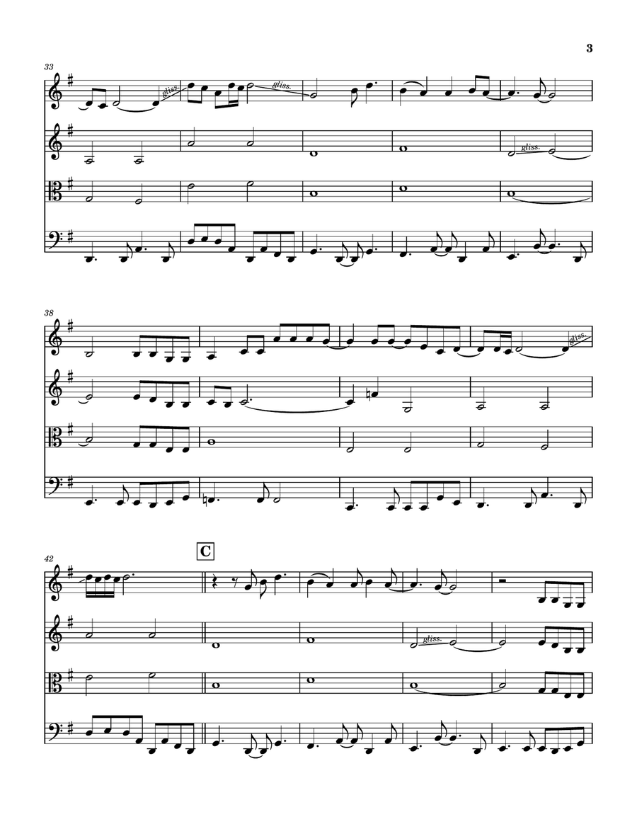 Free Bird String Quartet scores gallery preview page 4