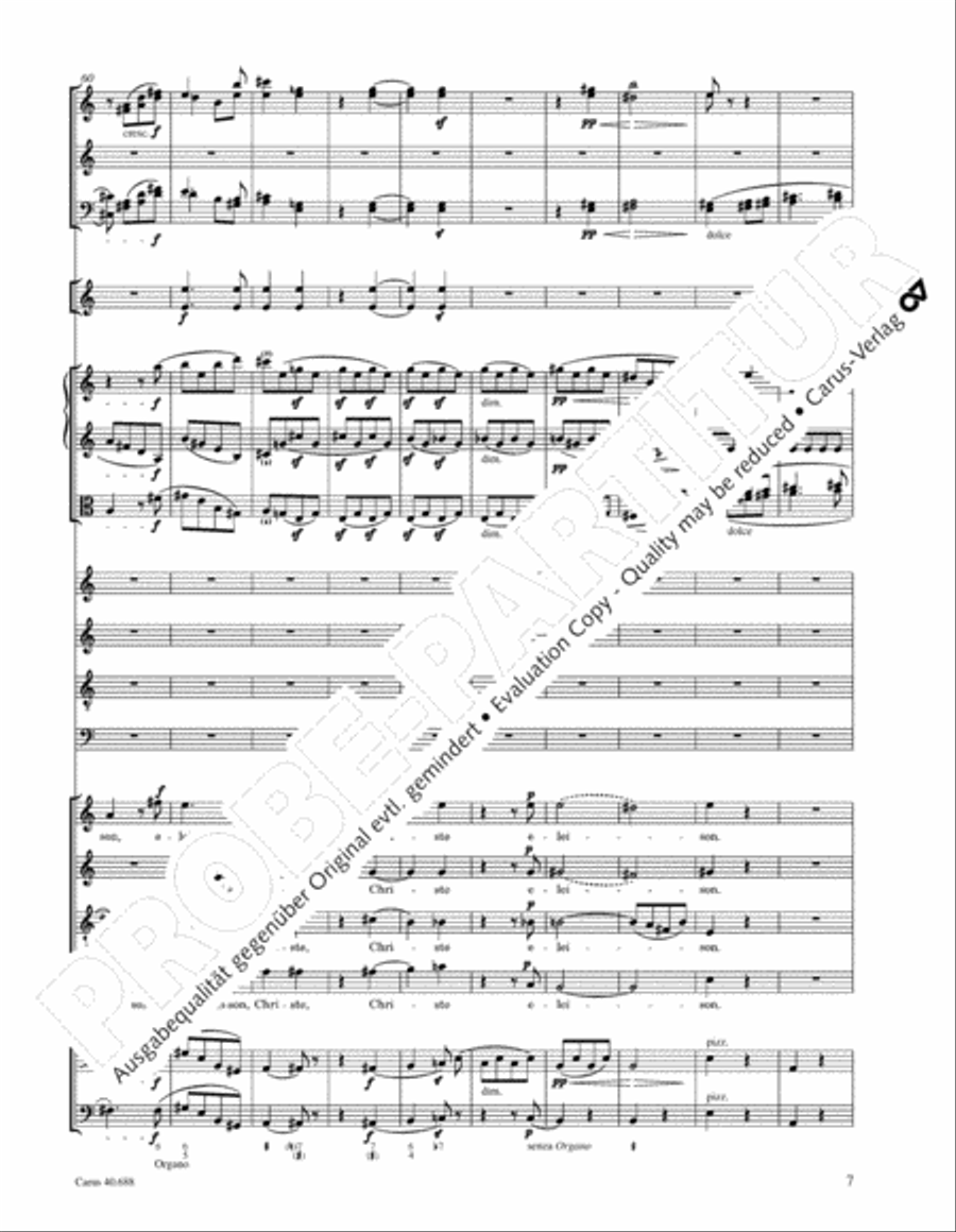Mass in C Major 4-Part scores gallery preview page 18