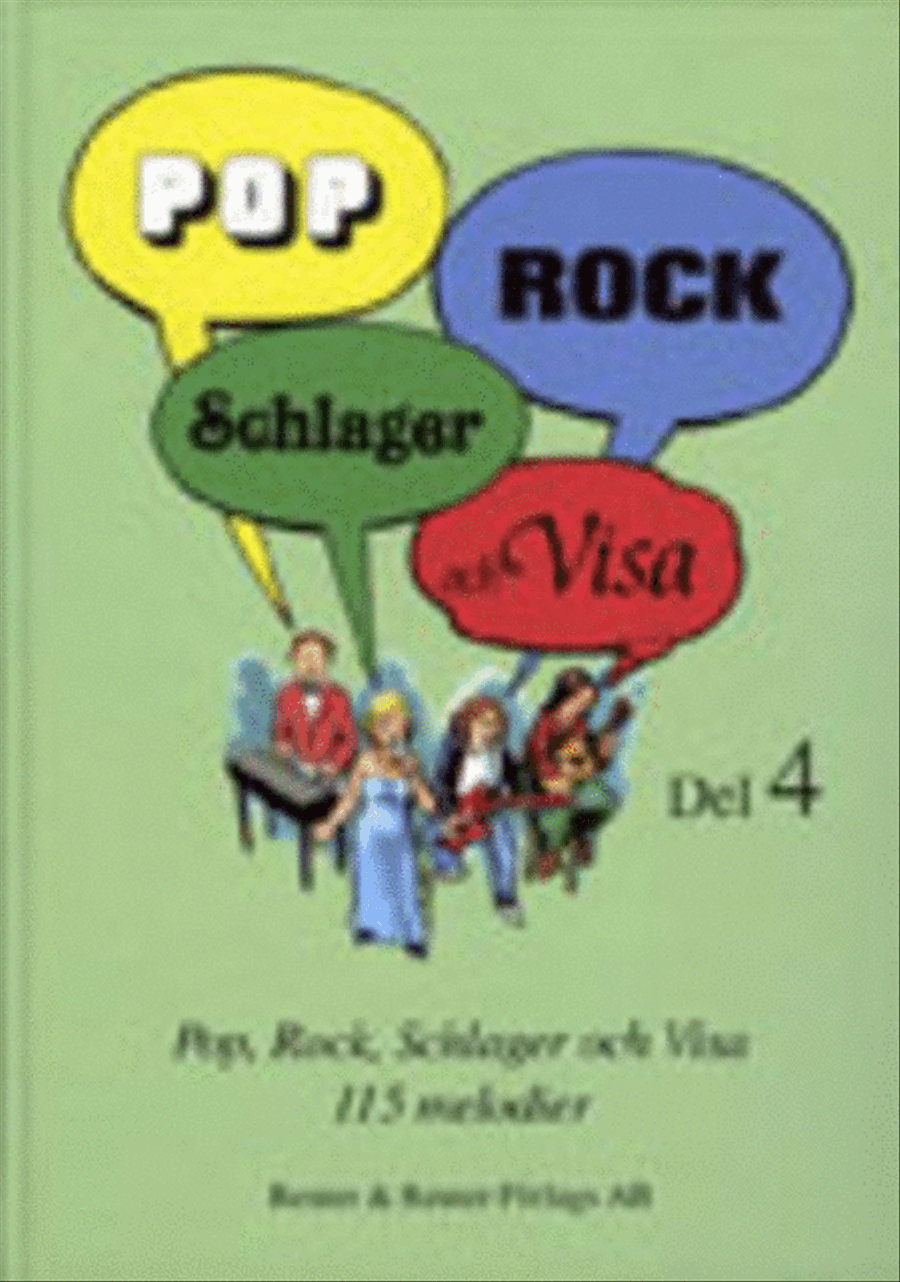 Pop, rock, schlager och visa del 4 Piano, Vocal, Guitar scores gallery preview page 1