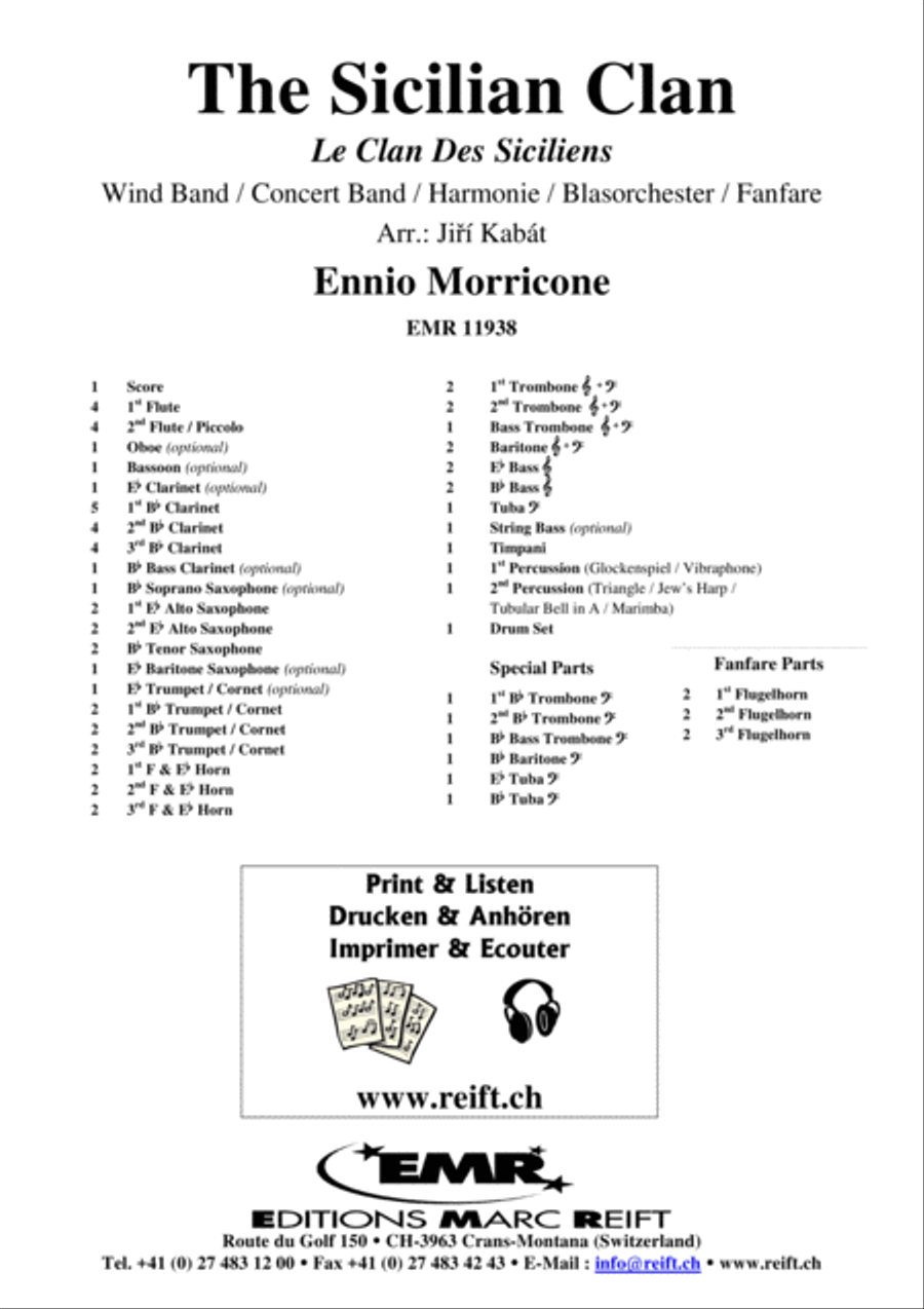 The Sicilian Clan Concert Band scores gallery preview page 2