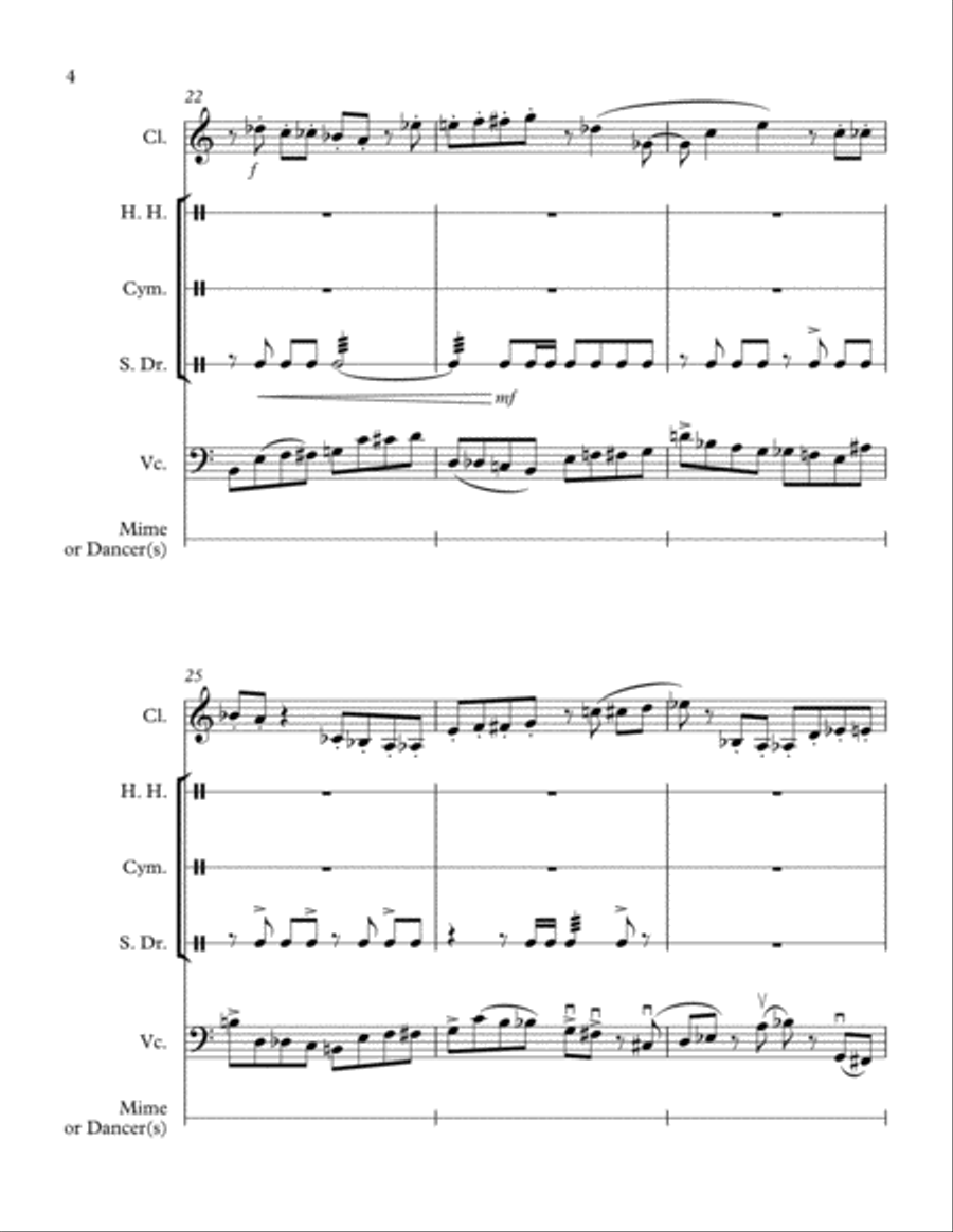 Dance of the Wind-Up Toys Percussion Ensemble scores gallery preview page 4