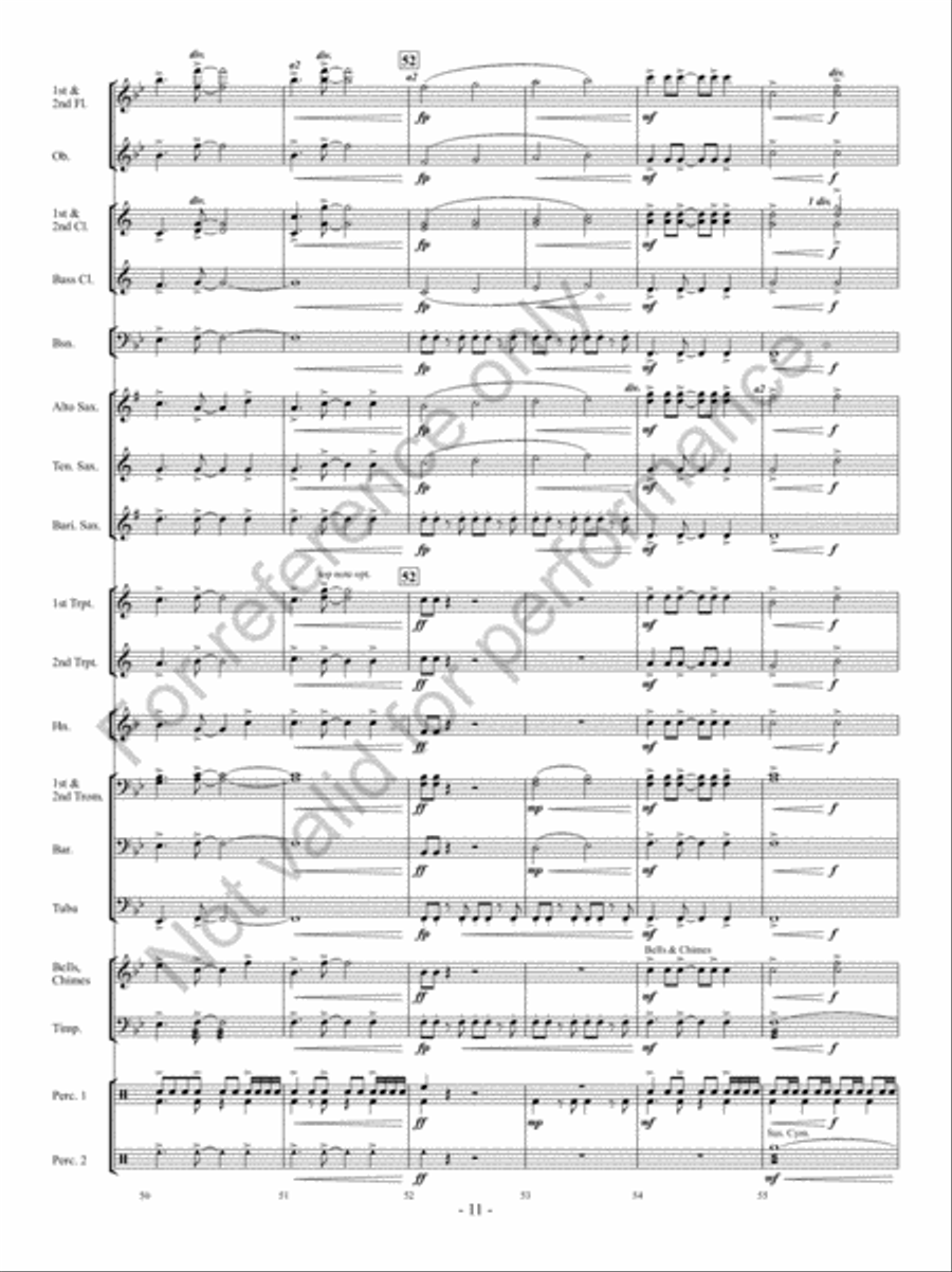 Hope Springs Eternal Concert Band scores gallery preview page 10