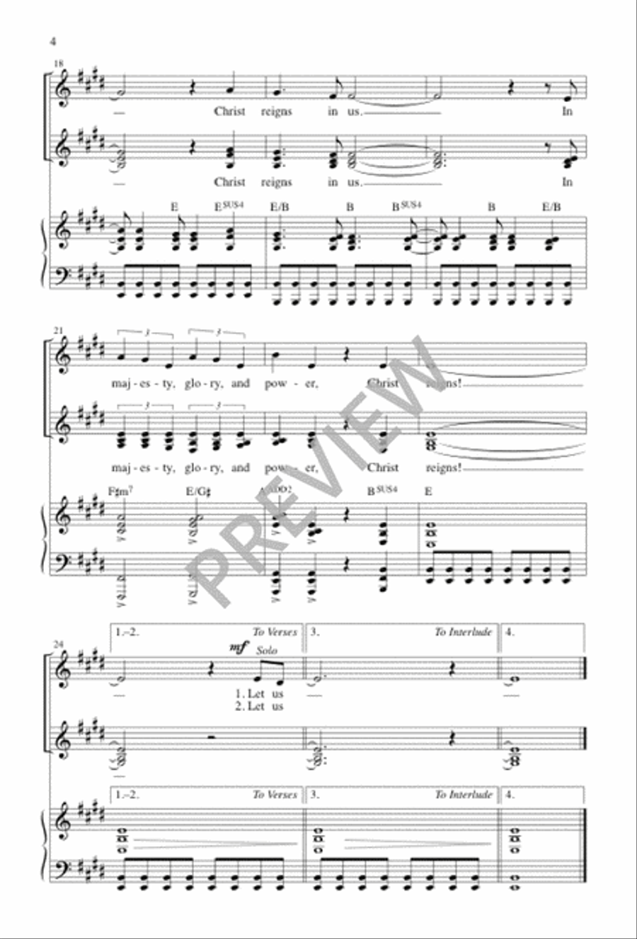 Christ Reigns SSA scores gallery preview page 5