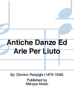 Book cover for Antiche Danze Ed Arie Per Liuto