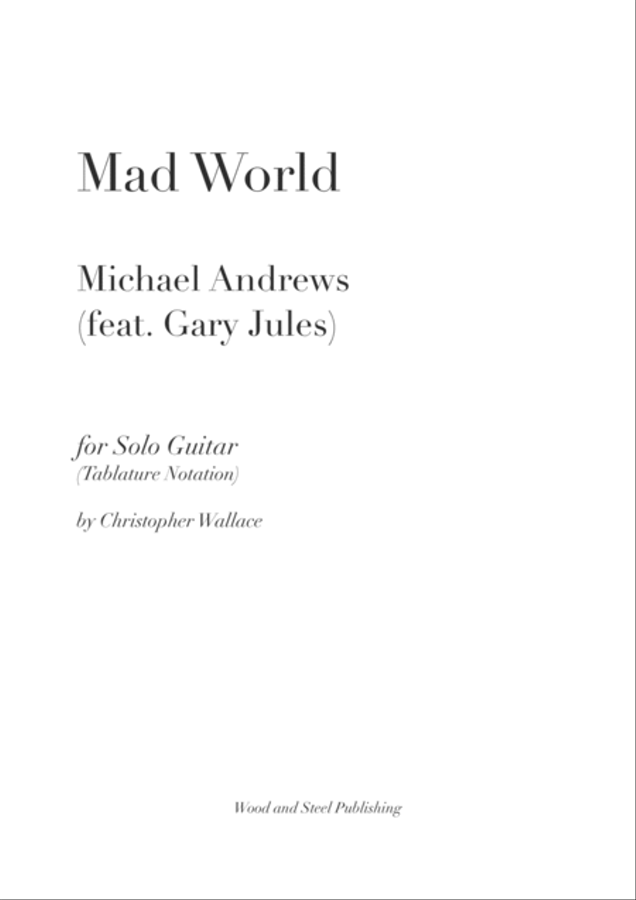 Mad World Electric Guitar scores gallery preview page 1