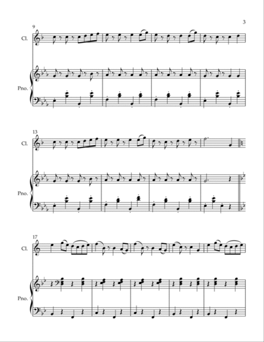 Au Revoir Au Revoir Clarinet Solo scores gallery preview page 3