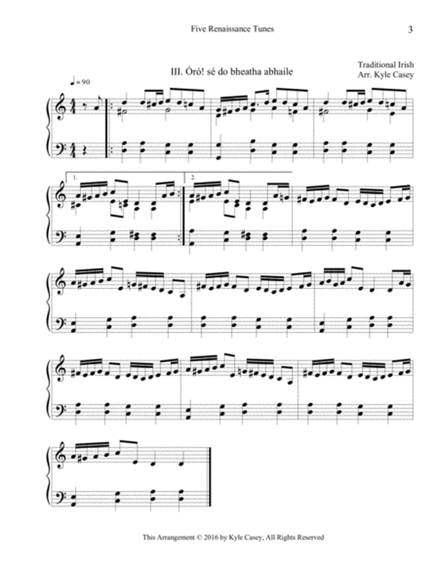 Five Renaissance Songs for Intermediate Piano image number null