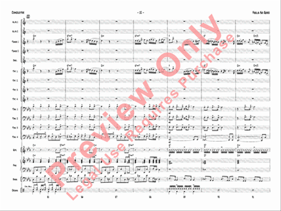 Feels So Good Jazz Ensemble scores gallery preview page 15