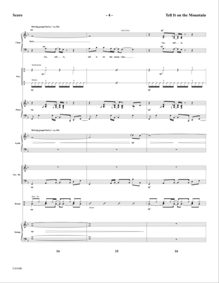 Tell It On the Mountain Tell It On the Mountain Choir scores gallery preview page 6