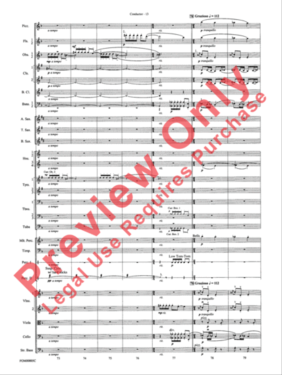 An American in Paris Suite Full Orchestra scores gallery preview page 16