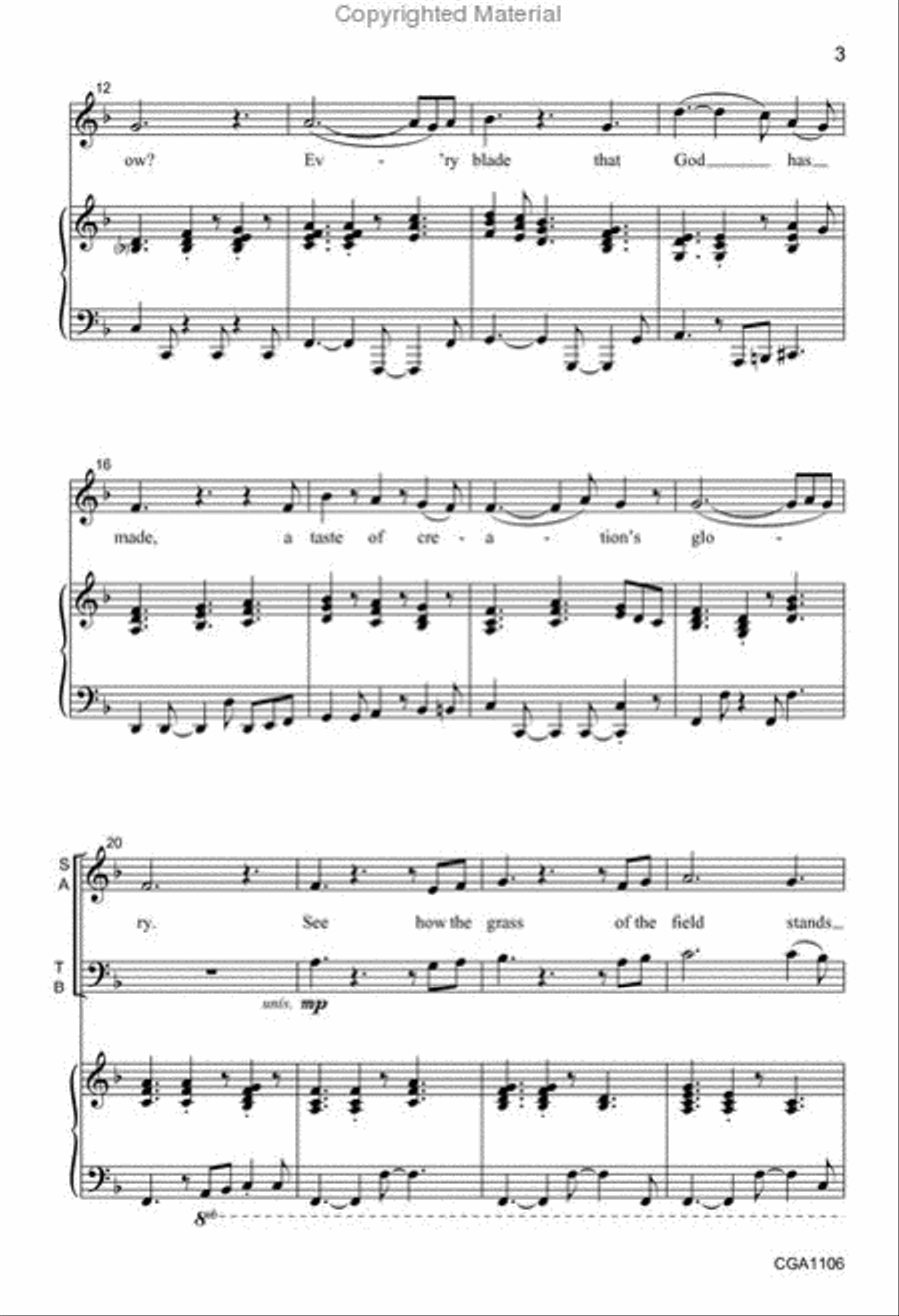 The Smallest Things 4-Part scores gallery preview page 3