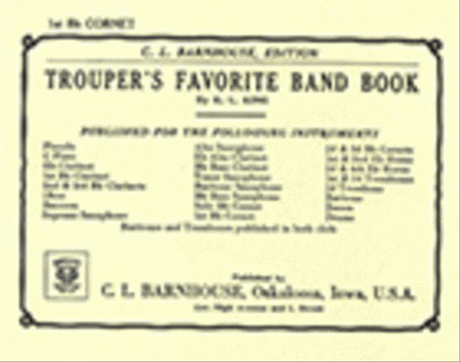 Trouper's Favorite Band Book Soprano Saxophone scores gallery preview page 1