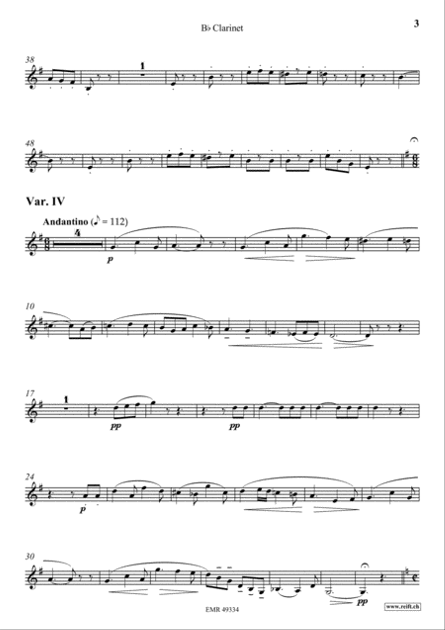 Zurcher Marsch Clarinet Solo scores gallery preview page 4
