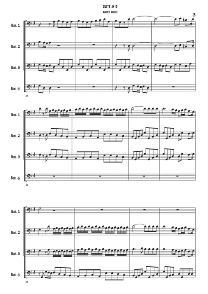 Water music - 1st movement - Bassoon quartet image number null