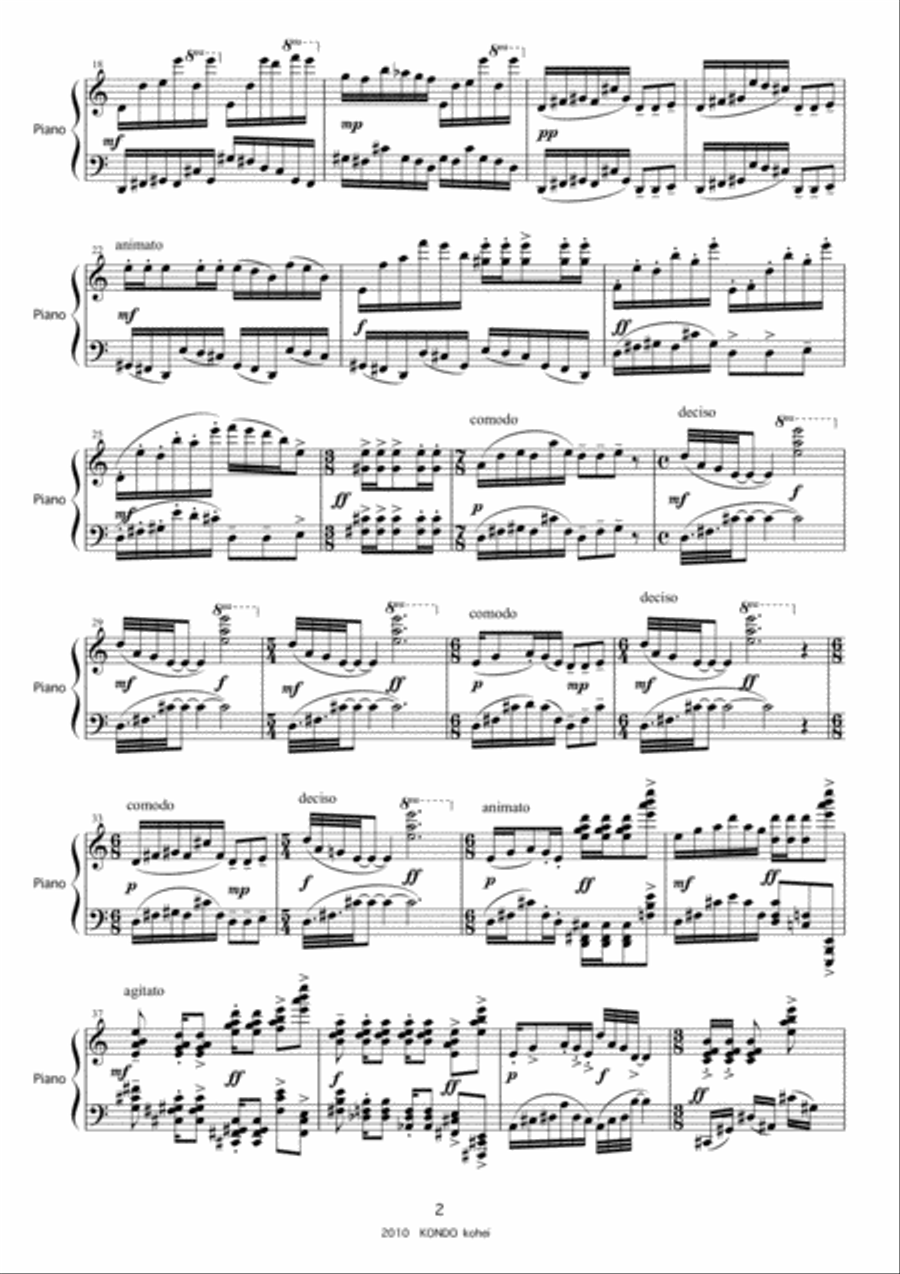 A quiet night Op.112 A quiet night Op.112 Piano Solo scores gallery preview page 3