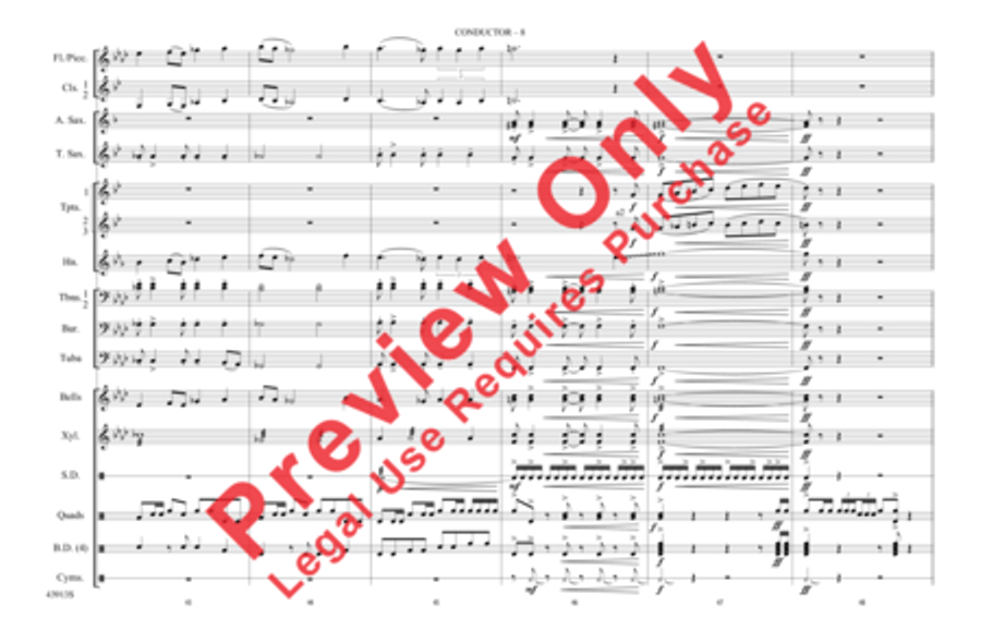 Con Slancio Marching Band scores gallery preview page 9