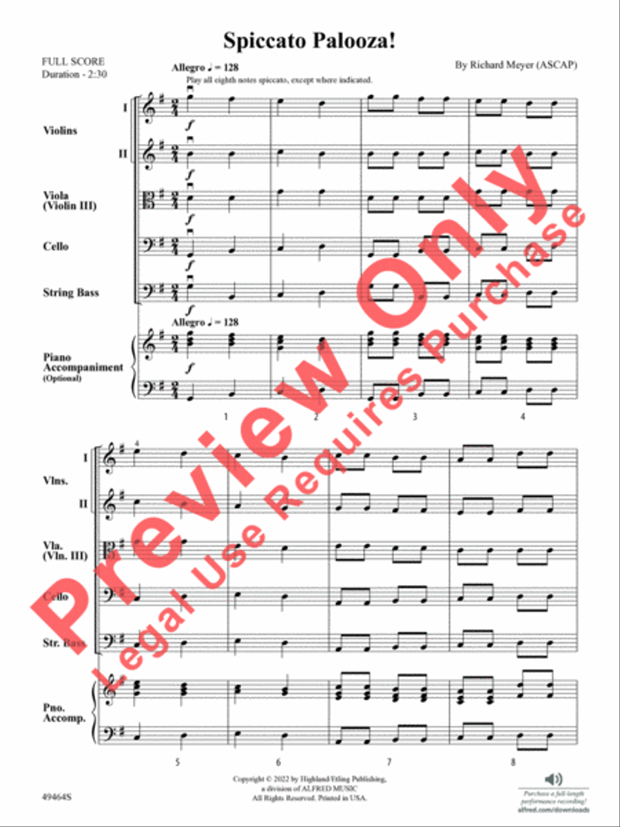 Spiccato Palooza! String Orchestra scores gallery preview page 3