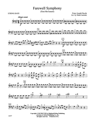 Farewell Symphony, 1st Movement: String Bass