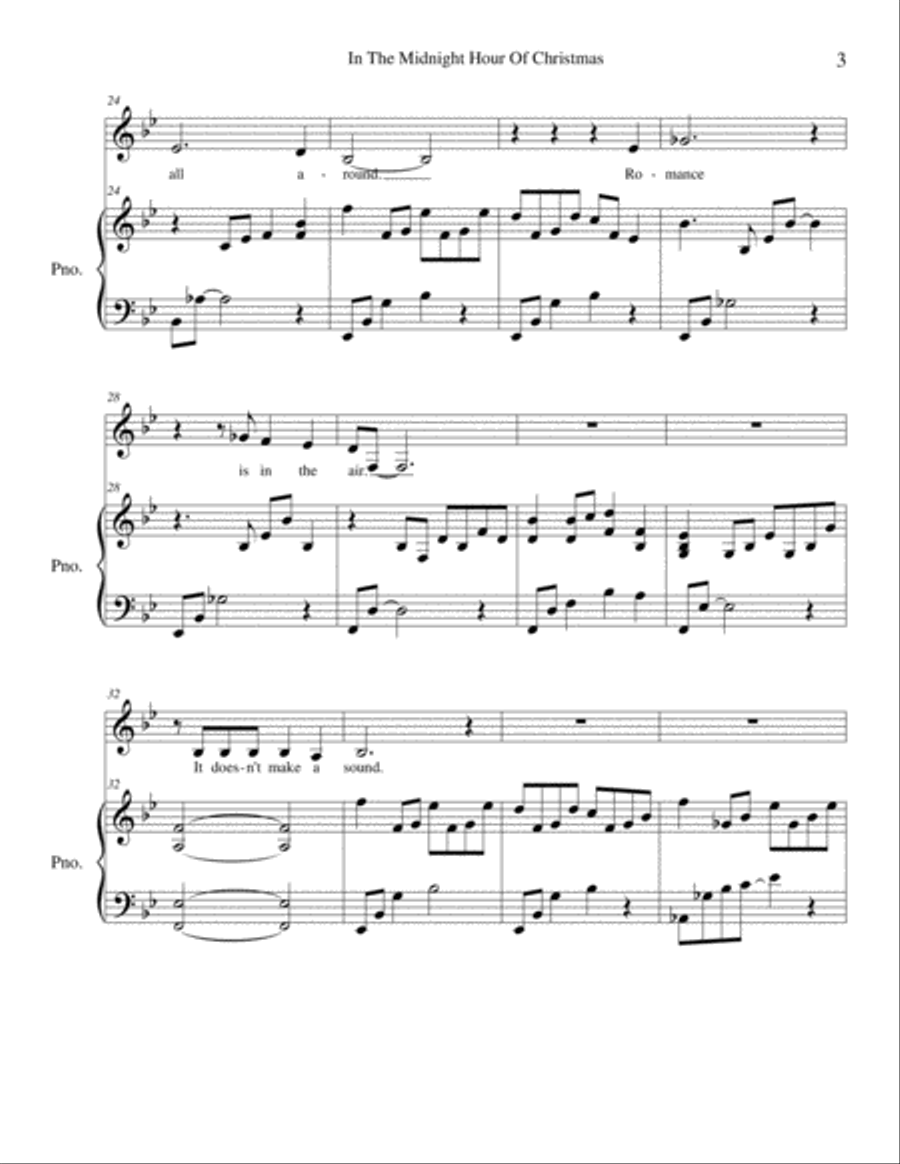 In the Midnight Hour of Christmas Voice scores gallery preview page 3
