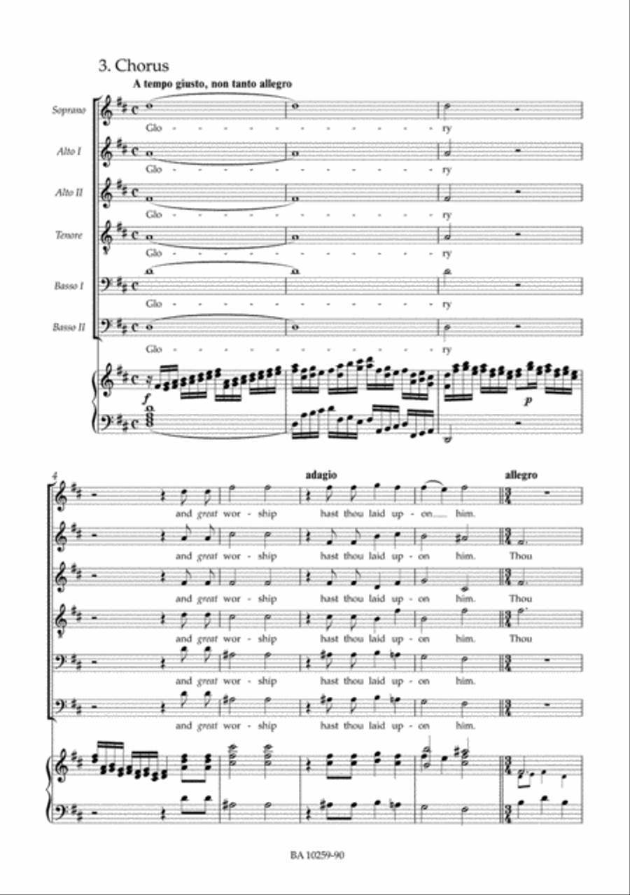 The King shall rejoice HWV 260 Choir scores gallery preview page 3