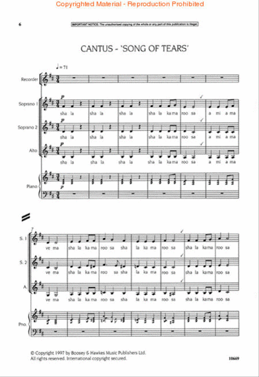 Cantata Mundi SSA scores gallery preview page 2