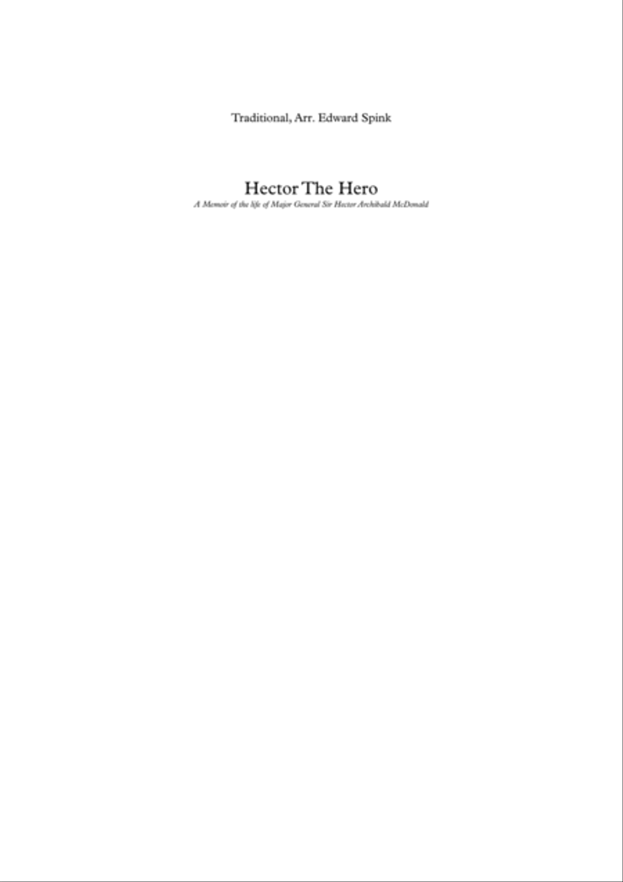 Hector the Hero Piano, Vocal, Guitar scores gallery preview page 1
