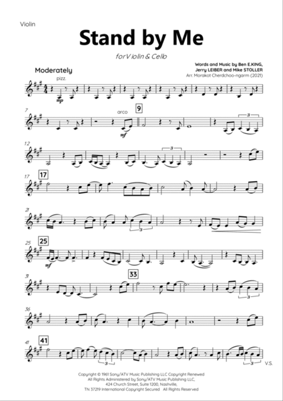 Stand By Me Stand By Me String Duet scores gallery preview page 4