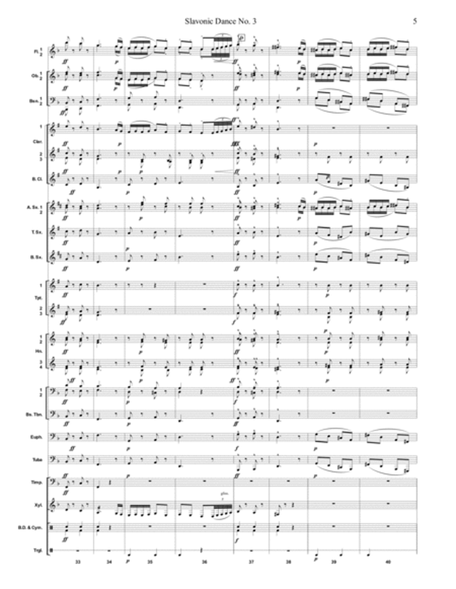 Slavonic Dance No. 3 Transcribed for Concert Band image number null