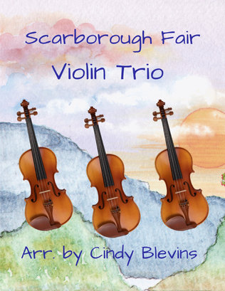 Book cover for Scarborough Fair, for Violin Trio
