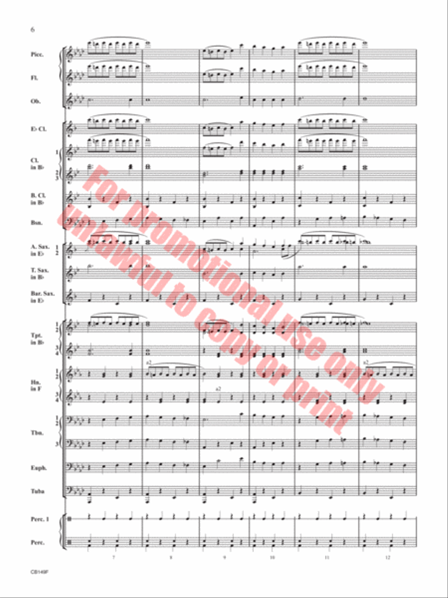 The Black Mask The Black Mask Concert Band scores gallery preview page 7